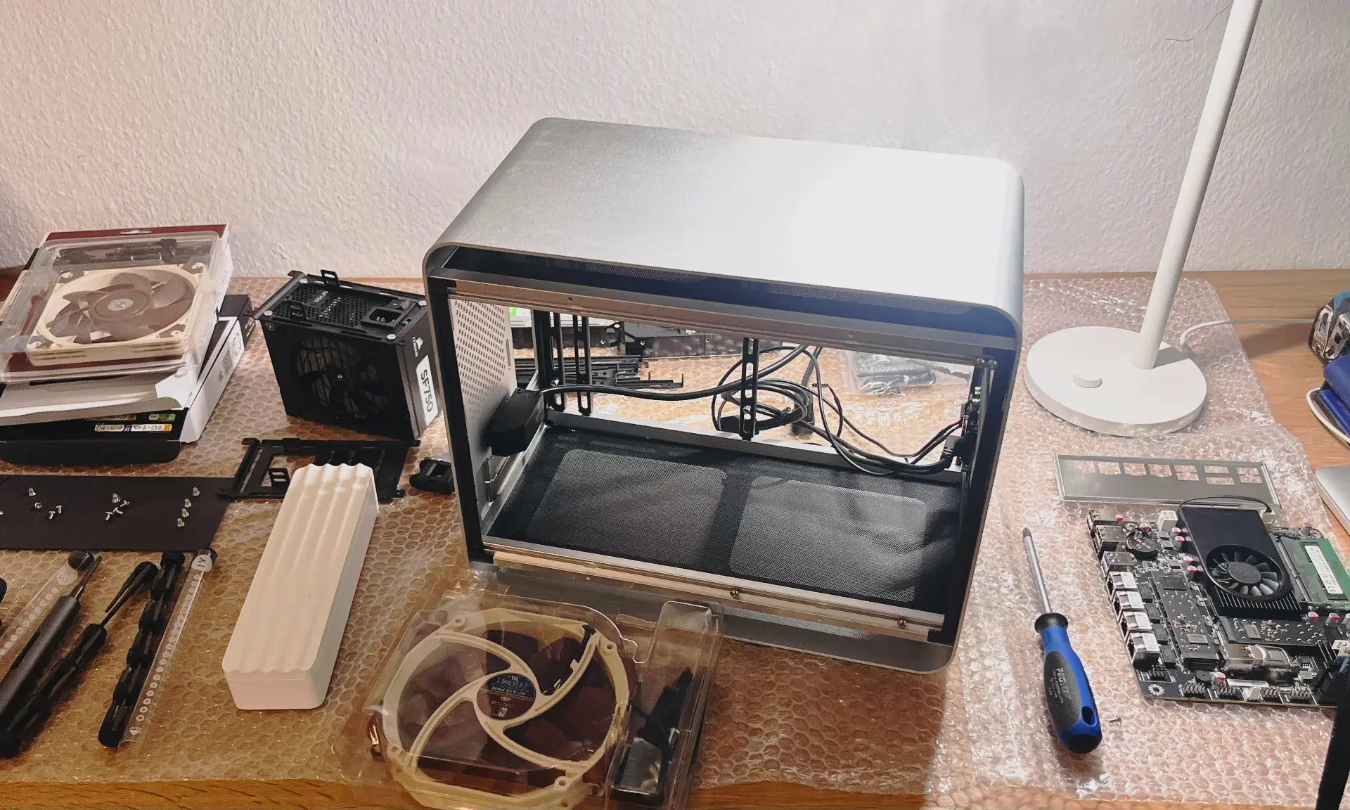 Photo of the home server build